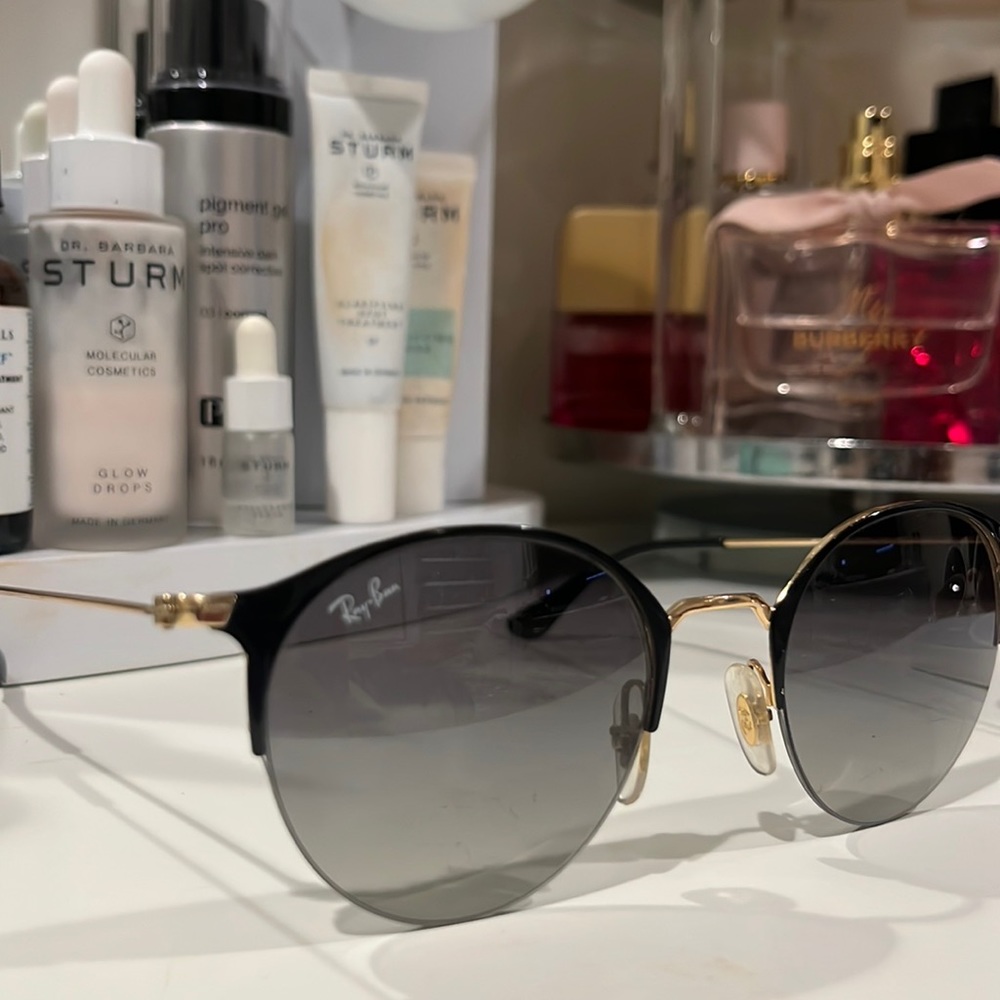 Black and gold raybans